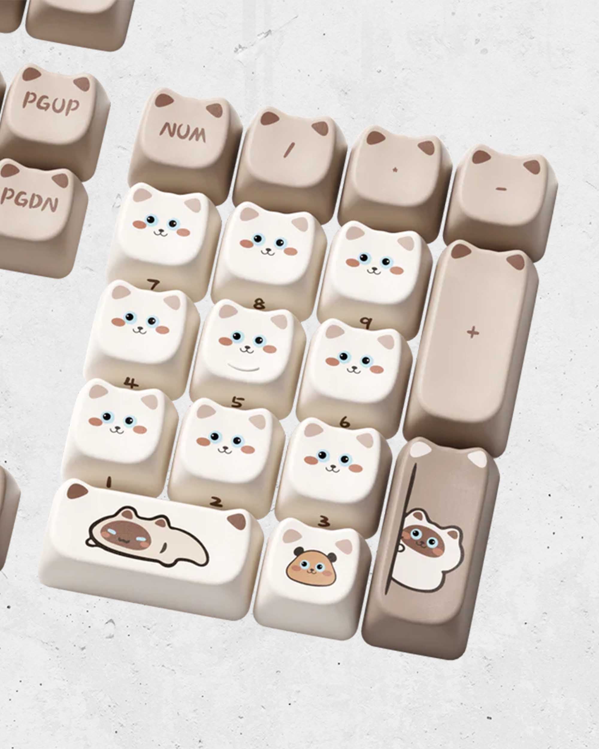 AKKO Siamese Cat Keycaps Set