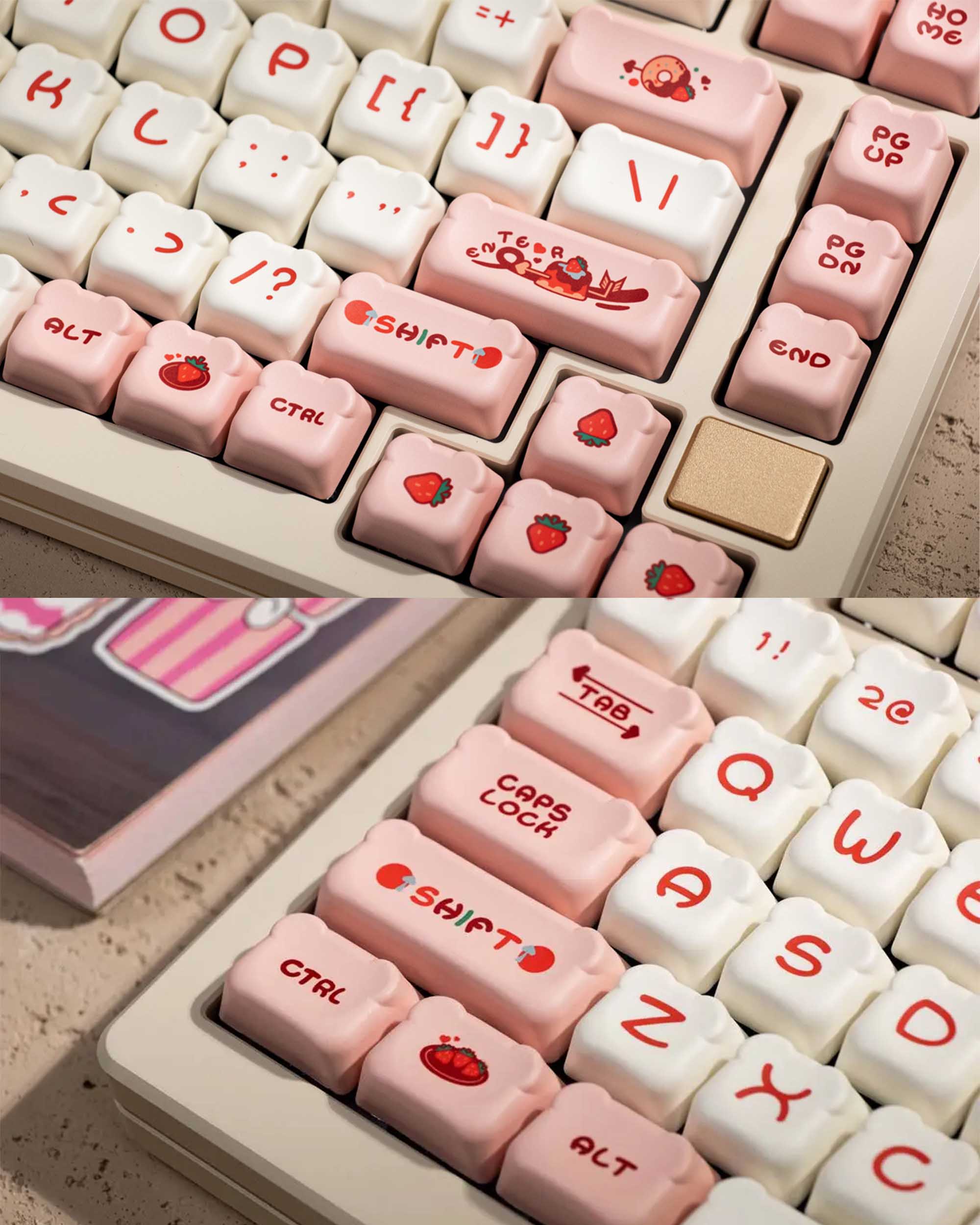 Akko Bear Shaped Keycaps Set