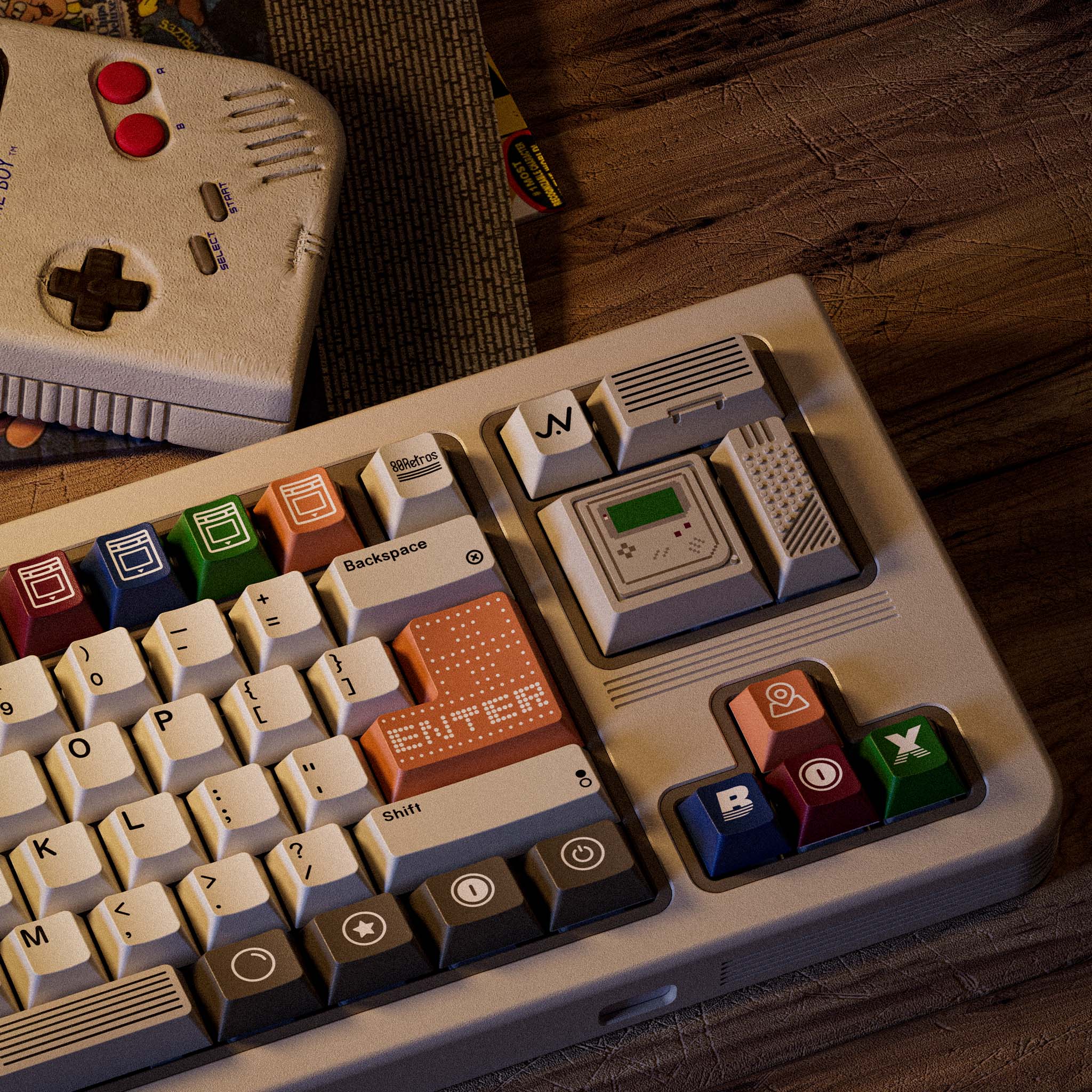 80retros GAME1989 Heritage [Base + Novelty] Keycap Set