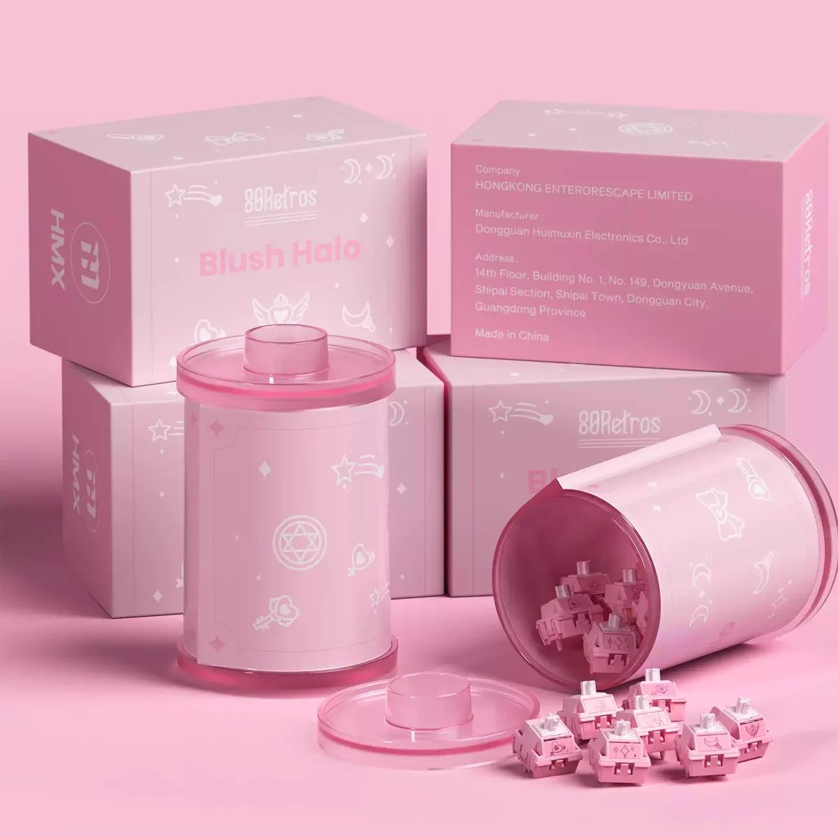 80retros HMX Film Blush Charm - Linear Switch