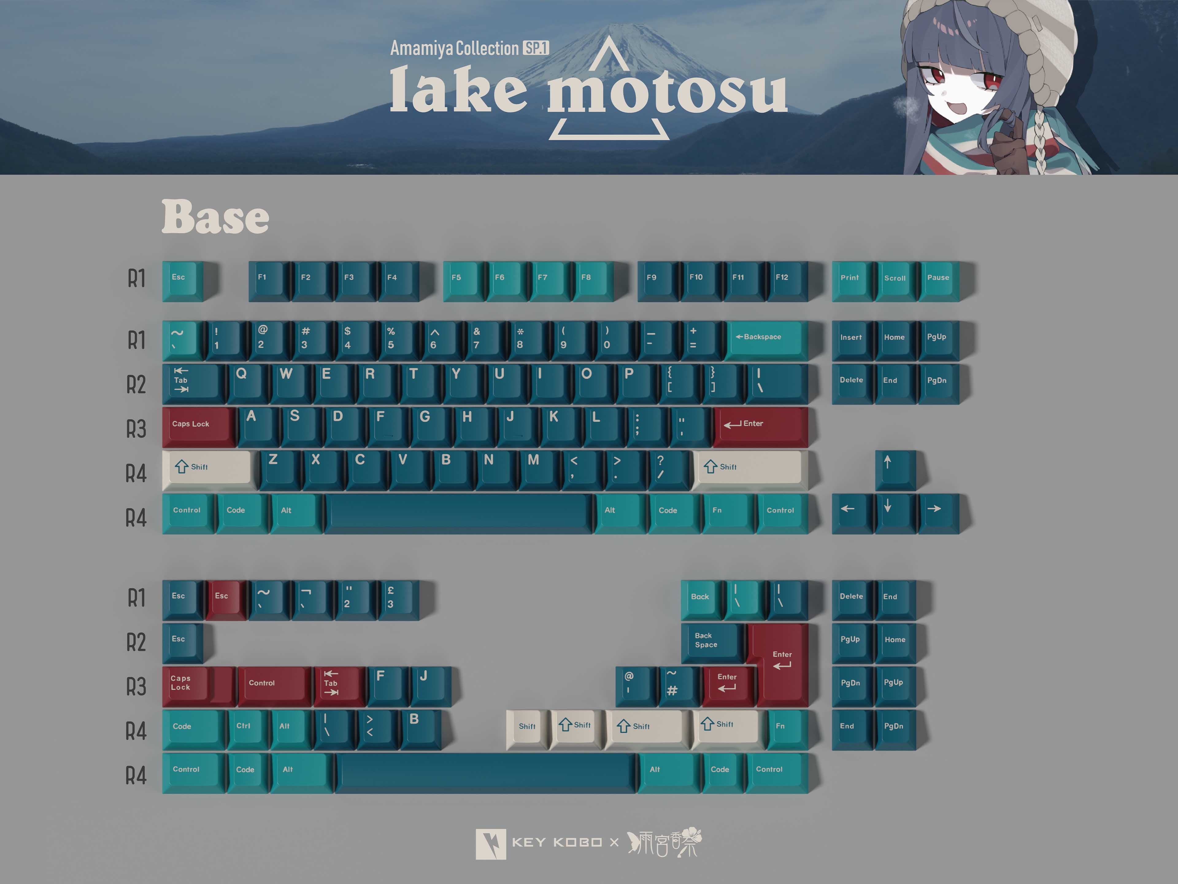 Keykobo Lake Motosu Keycaps Set