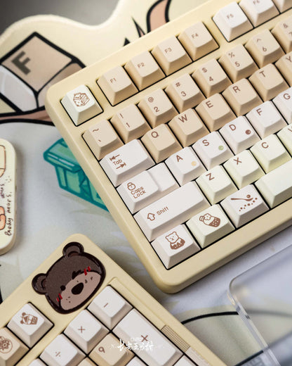 Qwertykeys Pearl Milk Tea Keycap Set