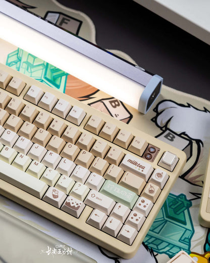 Qwertykeys Pearl Milk Tea Keycap Set