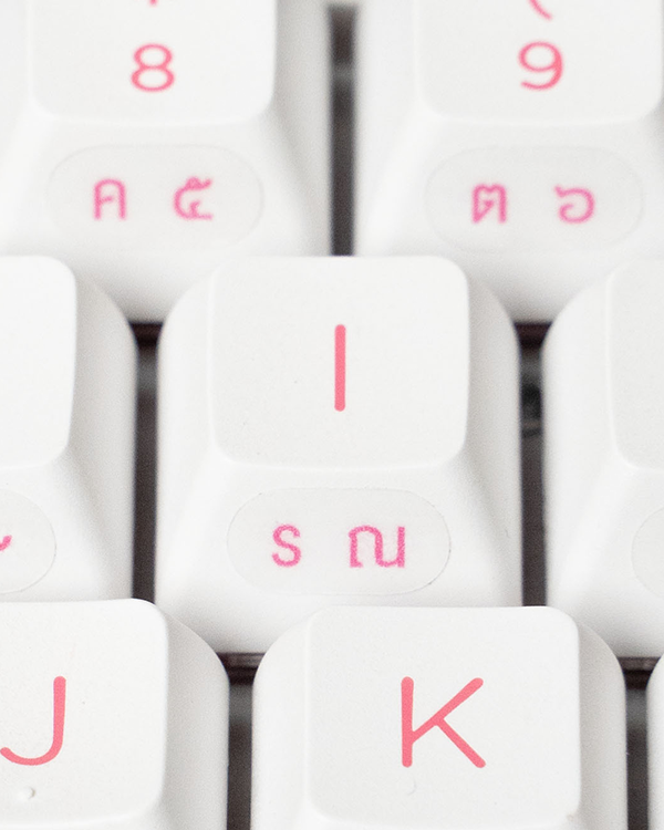 Sticker Silde Print Thai Keyboard