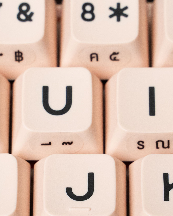 Sticker Silde Print Thai Keyboard