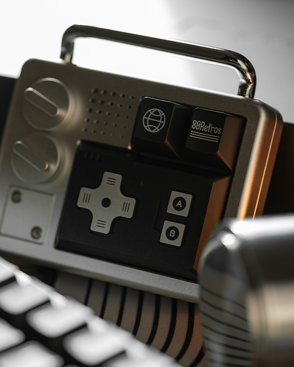 80Retros PS1994 Black&Silver Keycap