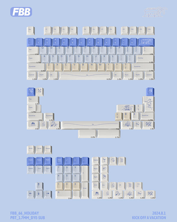FBB Holiday Keycaps Set
