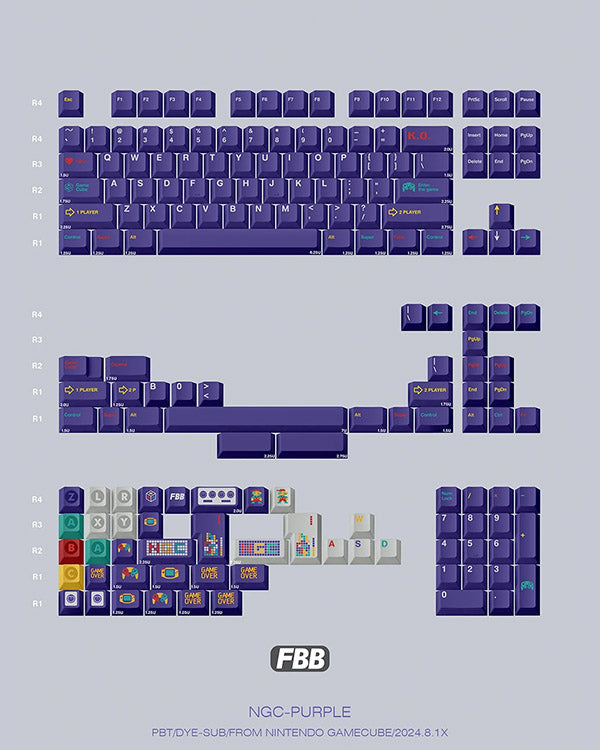 FBB NGC PURPLE Keycaps Set
