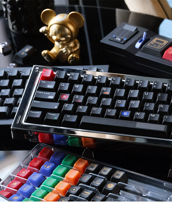 80Retros Game1989 Black Samuri Keycap Set