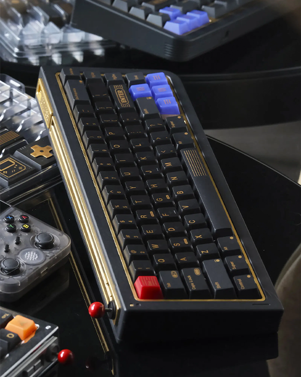 80retros Game1989 Black&Gold (All in one) Keycap Set