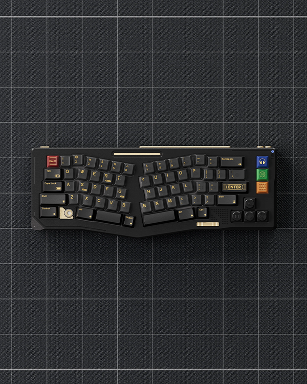 80retros Game1989 Black&Gold (All in one) Keycap Set