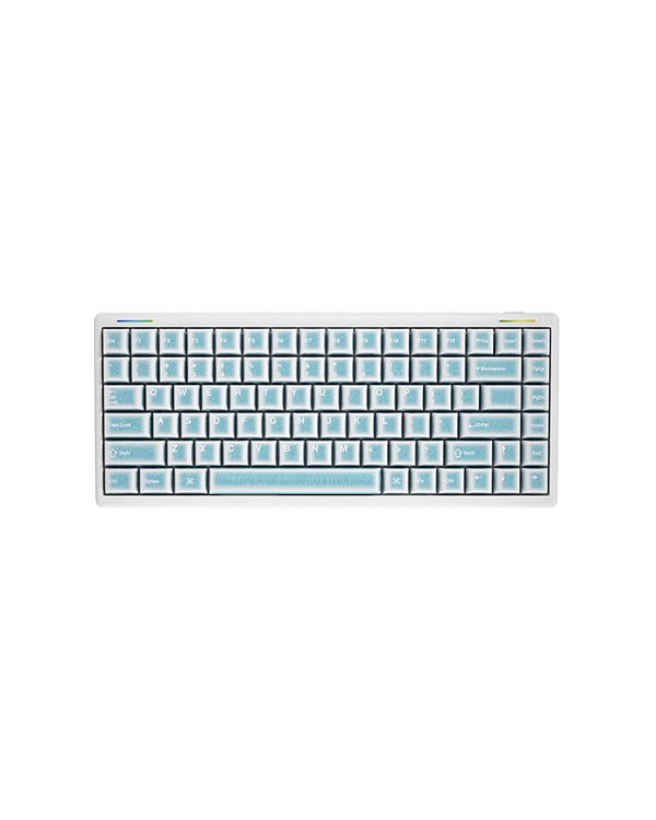 Cerakey ZEN75 Blue Crazed 印字あり 114キー ブルークレイズセラミックキーキャップセット | Cerakey