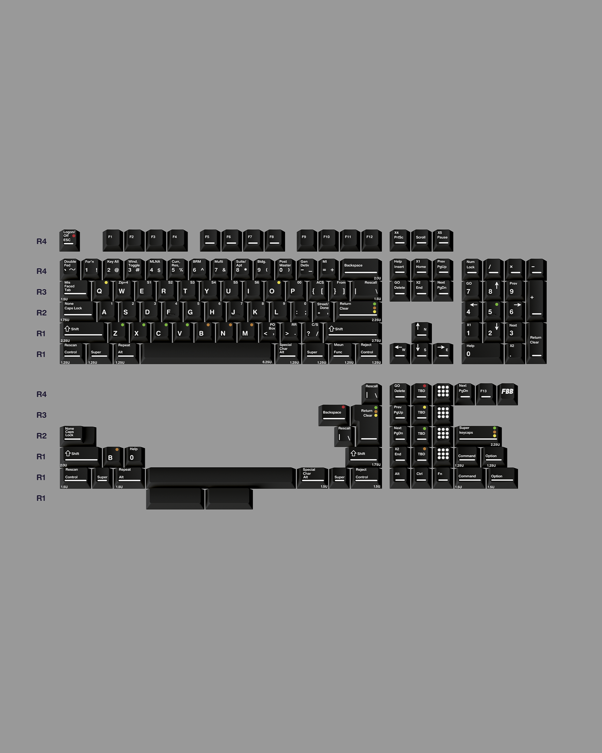 FBB SBK Keycaps Set
