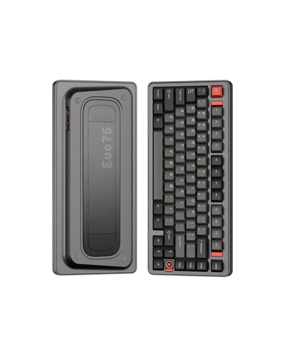 คีย์บอร์ด Evoworks Evo75 Mechanical Keyboard – Custom 75% Keyboard Layout - Anodized Basalt Grey Color