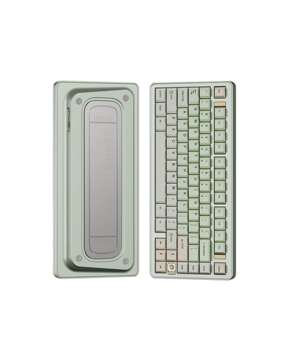 คีย์บอร์ด Evoworks Evo75 Mechanical Keyboard – Custom 75% Keyboard Layout - Anodized Light Sage Color