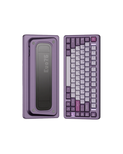คีย์บอร์ด Evoworks Evo75 Mechanical Keyboard – Custom 75% Keyboard Layout - Anodized Tyrian Color