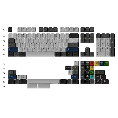 FBB 550 Gray Keycap Set