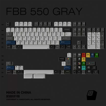 FBB 550 Gray Keycap Set