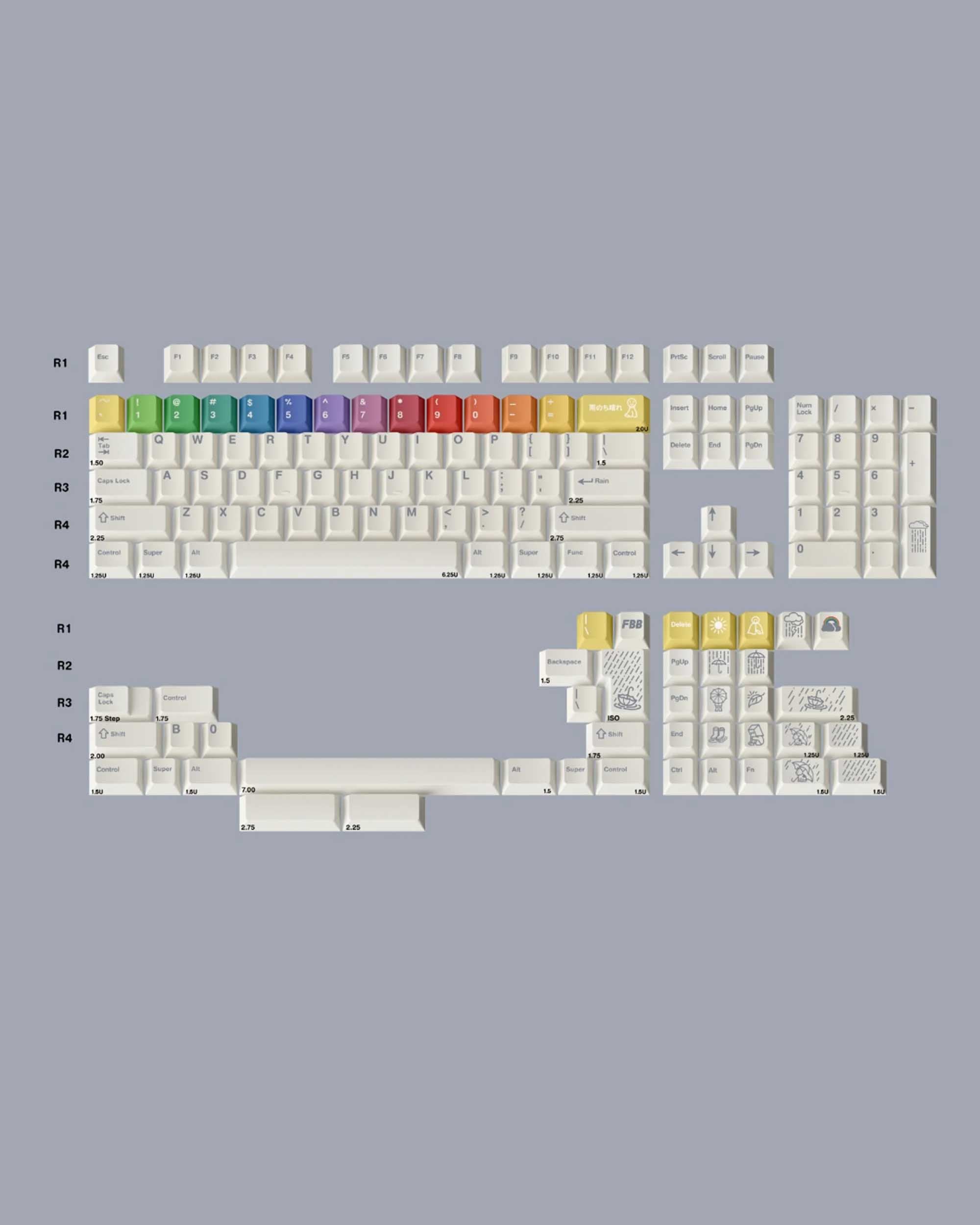 FBB After Rain Keycaps Set