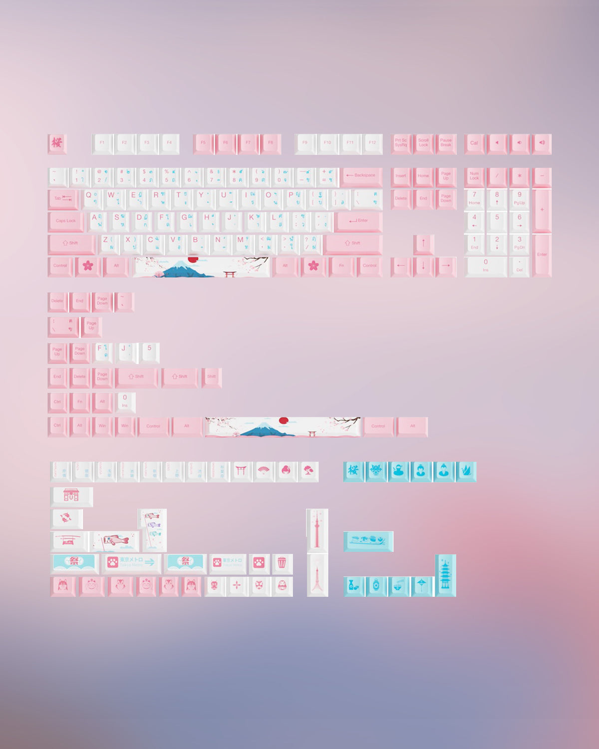 AKKO World Tour Tokyo Keycaps Set – Keypro